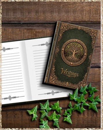 Notizbuch Yggdrasil grün gold